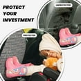 thumbnail image 4 of Xecao Black And White Houndstooth Pattern Car Seat Back Protector 2 Pack Large Capacity Pocket, Kick Mats Back Seat Protector, 4 of 8