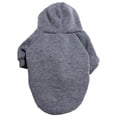 thumbnail image 2 of Winter Dog Hoodie Sweatshirts with Pockets Warm Dog Clothes for Small Dogs Chihuahua Coat Clothing Puppy Cat Custume S, Grey, 2 of 9