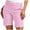 T Pink, variant on Womens Trousers Summer Solid Color Straight Knee Length Leggings With Pocketspants High Waist Trousers Casual Pants S White