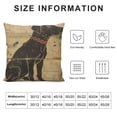 thumbnail image 6 of Nawypu Art Cute Animal Pet Dog Shadow Pattern Throw Pillow Covers Retro Wooden Background with Inspirational Quote Cushion Cover Home Decor (Vintage Pet Dog), 6 of 6
