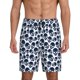 thumbnail image 1 of Balery black Skull white Pantalones cortos de pijama de punto de algodón para hombre con cinturilla y bolsillos-XX-Large, 1 of 6
