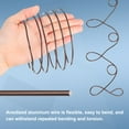 thumbnail image 4 of Uxcell 3 Roll Bonsai Wire 3mm Each Roll 32.8ft (10m) Anodized Aluminum Bonsai Wire for Gardening Tree Branch Fixing DIY Crafting, Brown, 4 of 7