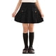 thumbnail image 1 of Odeerbi Niñas Falda Plisada Corduro Cintura Alta A-Línea Falda de Uniforme Escolar Con Pantalones Cortos Incorporados Con Bolsillo, 1 of 9