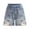 1-Watermelon Red537, variant on Whouriu Big Girls Summer Denim Shorts Fashion Ripped Cherry Embroidery Baggy Jean Shorts
