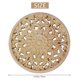 thumbnail image 4 of Carved Flower Carving Round Wood Appliques For Furniture Cabinet Unpainted Wooden Mouldings Decal De, 4 of 5