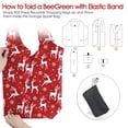 thumbnail image 4 of Bolsa BeeGreen Christmas, paquete de 10 unidades, plegable, 38 x 40 x 12 cm, 4 of 8