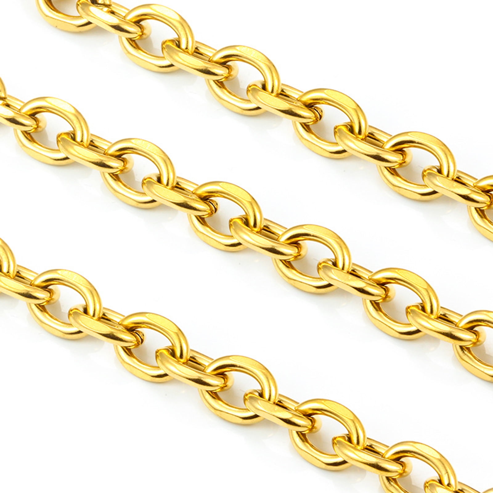 Professional Stainless Steel Chain for Jewelry Making Rolo Chain Bulk for Necklaces and Bracelets Jewelry Kits