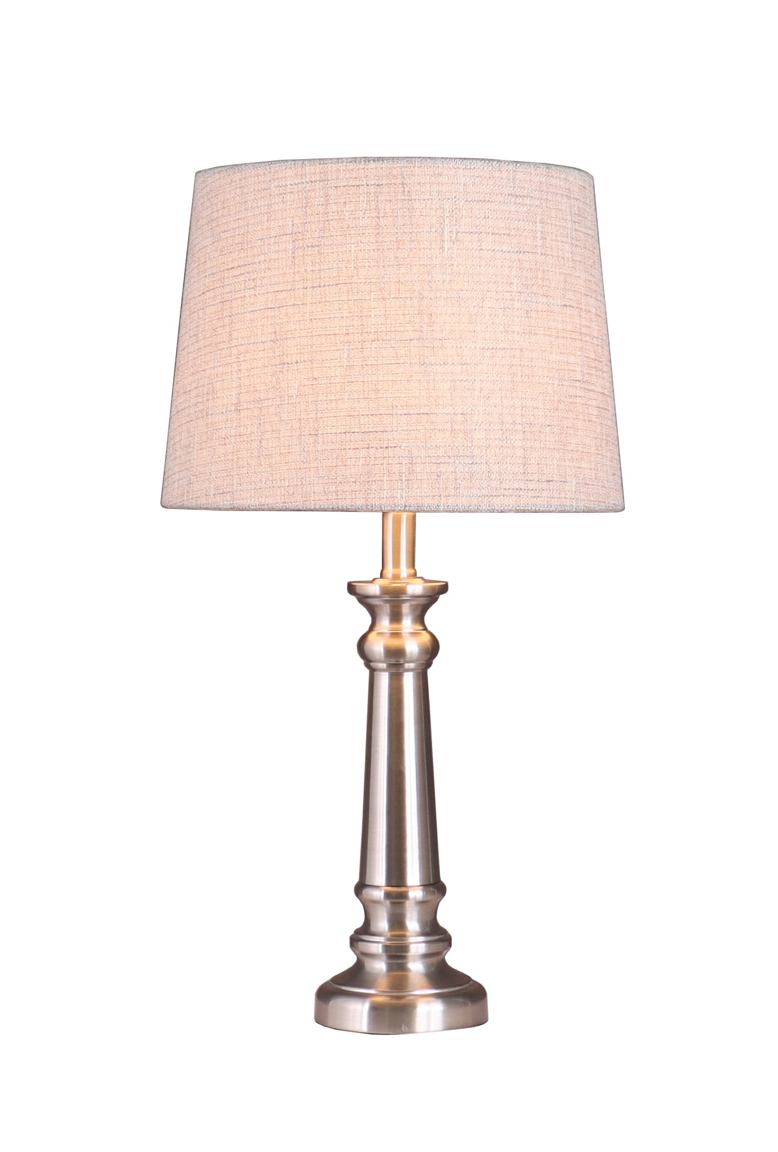 Simplee Adesso Beige Fabric Uno Modified Drum Lamp Shade, 10"H x 14"D, Transitional Styling, Ideal for Office and Dorm