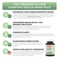 thumbnail image 2 of Superfood Science Cognitive Rescue Memory & Focus Mushroom Supplement, 500mg, 2 of 12