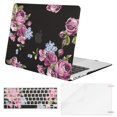 thumbnail image 1 of Mosiso Plastic Pattern Hard Case with Keyboard Cover with Screen Protector for MacBook Air 13 Inch (Model: A1369 & A1466,2010-2017 Year), Peony, 1 of 6