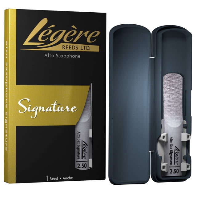 LéGère Reeds - Saxophone Alto Reed, Signature, Force 2,50 (Asg2,50) - Reed à Vent Synthétique de Qualité Supérieure