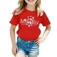 thumbnail image 3 of Hiijoy Toddler Girls Mother's Day T-Shirt Letter Print Short Sleeve Tshirt, Sizes 3-13, 3 of 3