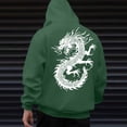 thumbnail image 1 of Sudadera con capucha para mujer, estampada, cuello redondo, manga larga, sudadera con capucha, camiseta, blusa, blusa de poliéster para hombre, 1 of 8