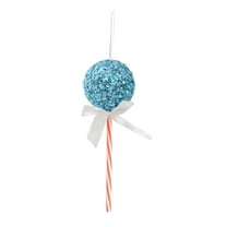 SLYNSHome Peppermint Candy Ornament,Hanging Candy Balls Decoration Christmas Candy Cane Balls for Christmas Tree Party Home Decor - Sky Blue