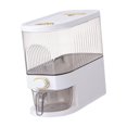 thumbnail image 3 of Contenedores herméticos para almacenar cereales con caja de almacenamiento de tazas Contenedor para almacenar granos Blanco Pequeño, 3 of 9
