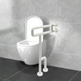 thumbnail image 4 of Modern White Wall-mounted Toilet Grab Bars Tub Rail Safety Handrails Handicap for Bathroom Hand Grips, 4 of 20