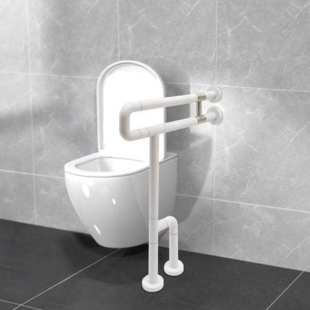 Modern Wall-mounted White Toilet Grab Bars Tub Rail Safety Handrails Handicap for Bathroom Hand Grips