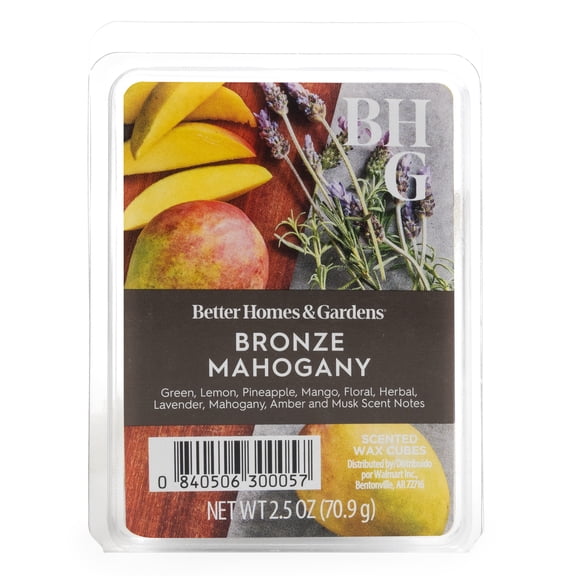 Better Homes & Gardens 2.5oz Wax Melts Bronze Mahogany