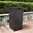 thumbnail image 1 of Kingfisher Lane Outdoor Wicker Trash Bin, 1 of 1