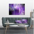 thumbnail image 1 of Perfect Light Purple Starry Sky - Abstract Canvas Art Print, 1 of 1