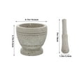 thumbnail image 2 of OULII kitchen gadgets for women 1 Set Mortar and Pestle Grey PP Kitchen Tool, 2 of 7