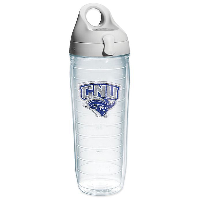 Silver Tervis CNU Captains Campus Stainless Steel Insulated Tumbler with Gray Lid 24 oz Water Bottle 