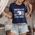 thumbnail image 5 of America 250 Freedom Flag Eagle T-Shirt, 4th of July USA Patriotic 1776&ndash;2026 Tee, 5 of 10