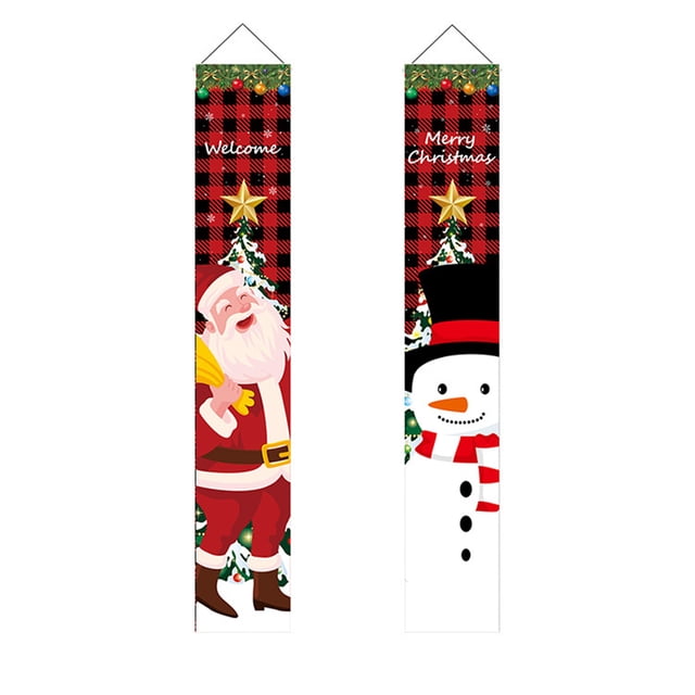 Christmas activities decoration, couplets hanging flags curtain