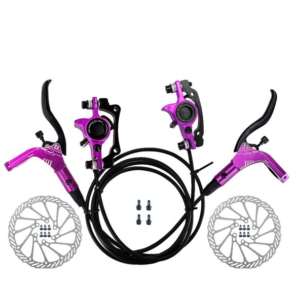 maskred Ensemble de Freins à Disque Accessoires Professionnels pour Vélos Composants Arrêt de Roue Kit de Freinage Composant Modifié Violet Double Côtés/disques