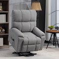 thumbnail image 2 of HOMCOM Fauteuil Releveur, Fauteuil Inclinable Électrique avec Pochette Latérale, Télécommande, Gris, 2 of 10