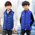 thumbnail image 3 of OGLCCG Kids Heated Vest for Boys Girls Full Zip Sleeveless Electric Heating Jacket Lightweight Stand Collar Warm Heating Gilet 4-15 Years, 3 of 6