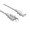 White, variant on Cable Leader Computer Power Cord 1 ft - Red | NEMA 5-15P to IEC 320 C13, 18 AWG, 10A, UL Listed