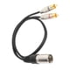 thumbnail image 2 of Audio Separation Cable, XLR Male To Phono RCA Cable Stable Performance Durable Professional With PVC Sheath For Connecting Amplifier Line Output, 2 of 8