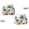 thumbnail image 6 of Athletic Shorts for Women, Flamingo Palm Trees Seam Womens Shorts High Waisted Sport Running Workout Gym, 6 of 8