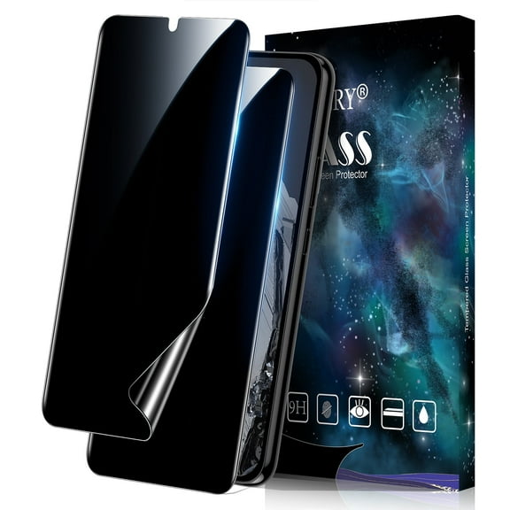 [2 Pack] Cnarery Pixel 8 Pro Privacy Screen Protector Flexible TPU, Fingerprint Unlock, Scratch Resistant, Easy Installation, Case Friendly, Bubble Free