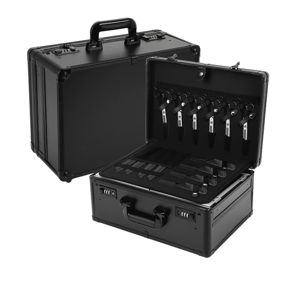 Barber Case, Profesional Barber Travel Case, Barber Box for Clippers and Supplies, Hair Scissors Trimmer Organizer