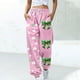 thumbnail image 1 of Pincandy Women's St. Patrick's Day Pants - Printed, Elastic Waist with Tie & Pockets, Cuffed Leg for Holiday & Daily Wear, 1 of 5