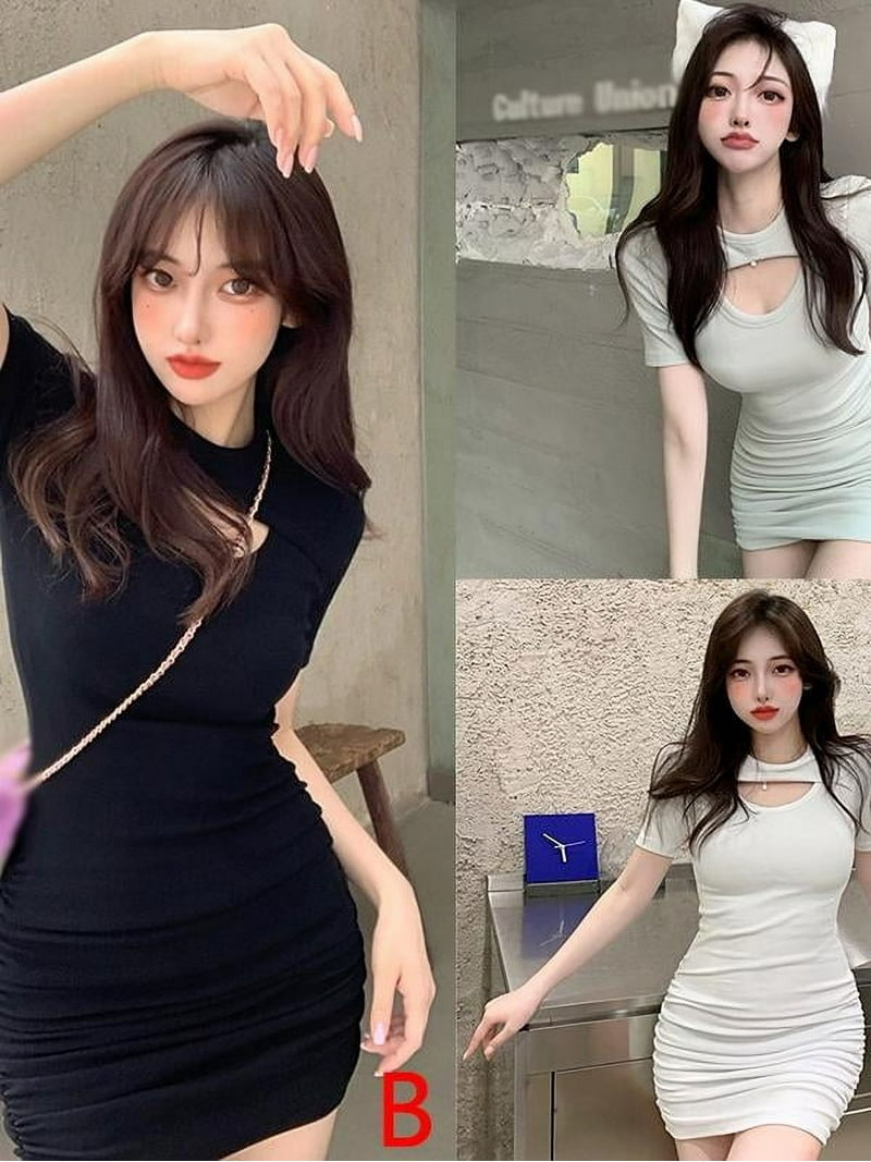 Women Summer Casual Dress Sexy Bodycon Basic Short Mini Dresses - Walmart.com Women Summer Casual Dress Sexy Bodycon Basic Short Mini Dresses - Walmart.com