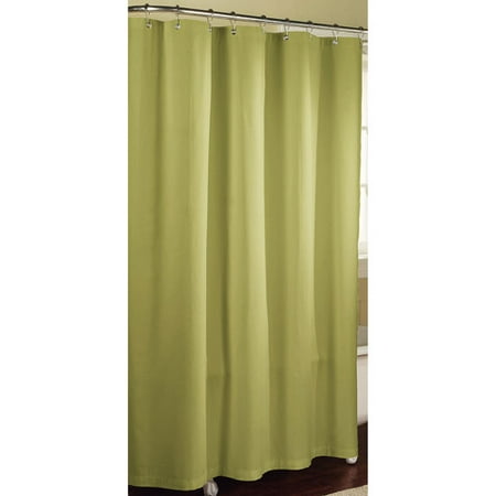 Mainstays Fabric Shower Curtain Liner, Light Willow