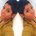 thumbnail image 3 of Perruques en Cheveux Humains Brésiliens Noirs pour Femmes Perruque Courte Cheveux Humains Perruques Lisses Perruques en Couches pour Femmes Noires, 3 of 5