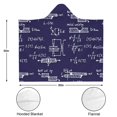 thumbnail image 3 of Wearable Blanket,Math Equations Engineering Diagrams Navy Pattern Hooded Wearable Flannel Blanket for Adults & Teens,Winter Poncho Shawl Wrap Cape Cozy Anti-Pill,50"x60", 3 of 5