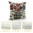thumbnail image 4 of Wuche Valentines Day Pillow Covers Buffalo Plaid Dots Love Heart Balloons Vases Print Decorative Throw Pillows Outdoor Vintage Rustic Pillow Cases for Sofa Bed Living Room Decor, 4 of 5
