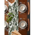 thumbnail image 2 of Ldtrchee Forests Tree Table Runner 72 Inches, Green Nature Plants Pine Maple Trees Bed Runner Dresser Scarves Tabletop for Indoor Outdoor Parties/Ceremony/Banquet, 18" x 72", 2 of 8