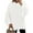 White, variant on PRETTYGARDEN Women's Fall Oversized Sweaters Chunky Knit Mock Neck Long Sleeve Casual Trendy Pullover Winter Clothes