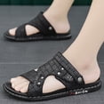 thumbnail image 4 of Sandals For Men Arch Support Mens Sandals Outdoor Mens Beach Slide Sandals, 4 of 5