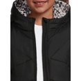 thumbnail image 5 of Weather Tamer Girls Long Sleeve Hooded Winter Puffer Coat, Sizes 4-16, 5 of 6