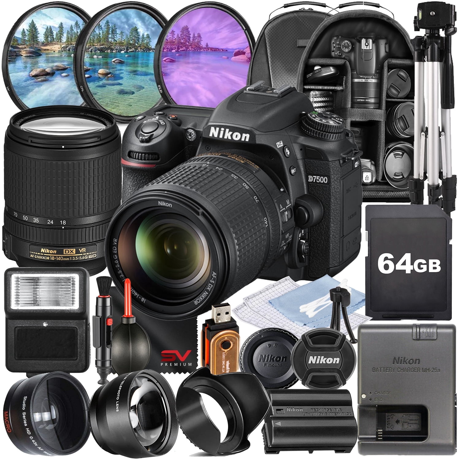Nikon D5600 Compact DSLR Camera with 18-140mm VR Lens, 24.2MP