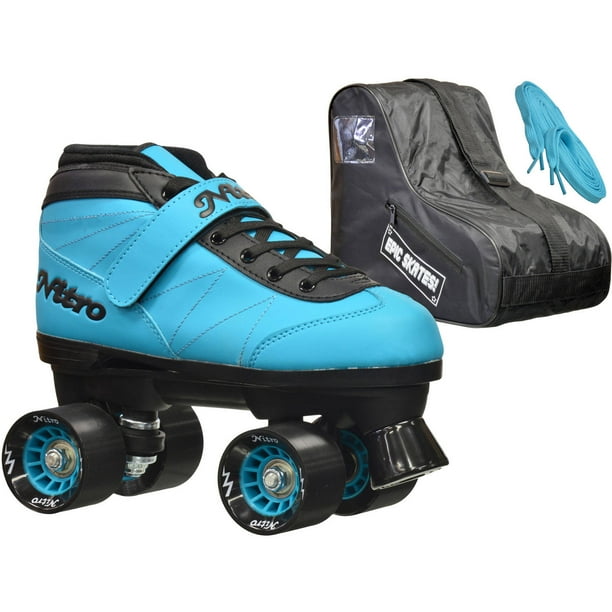 Epic Nitro Turbo Blue Speed Roller Skates Package