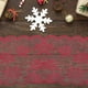 thumbnail image 4 of Mantel navideño de encaje con estampado floral, 183 cm (72 pulgadas), color rojo., 4 of 7