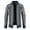 Gray, variant on ZCFZJW Men's Cardigan Sweaters Full Zip Up Stand Collar Slim Fit Casual Big and Tall Pacthwork Long Sleeve Knitted Sweater Jacket with 2 Front Pockets Dark Gray XL